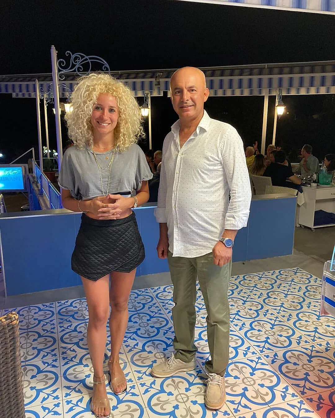 A guest of Şef with Ahmet Öz at Şef Restaurant Kuşadası