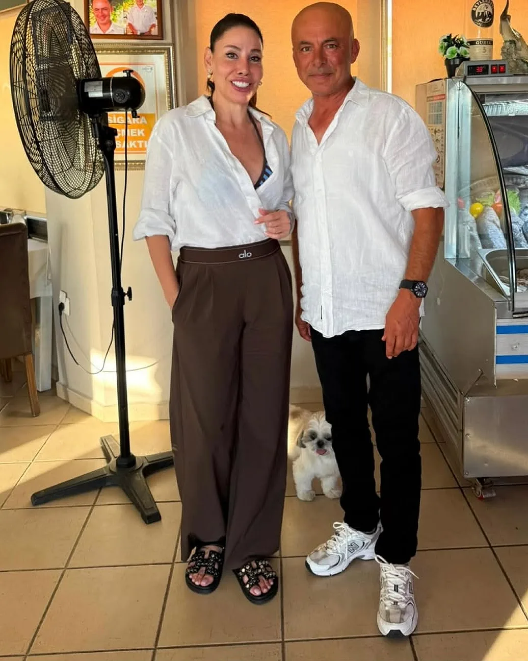 Linet with Ahmet Öz at Şef Restaurant Kuşadası